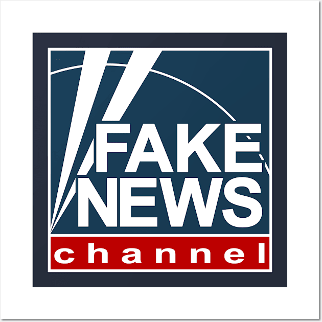 Fake News Channel Fox News Logo Wall Art by Rebus28